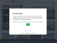 Tablet Screenshot of lokalavisen.dk